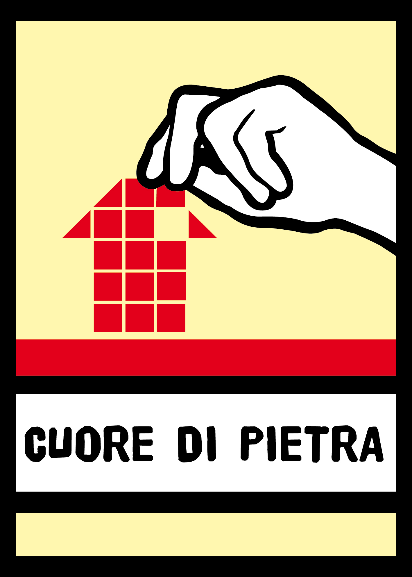 Logo Cuore di pietra, giallo
